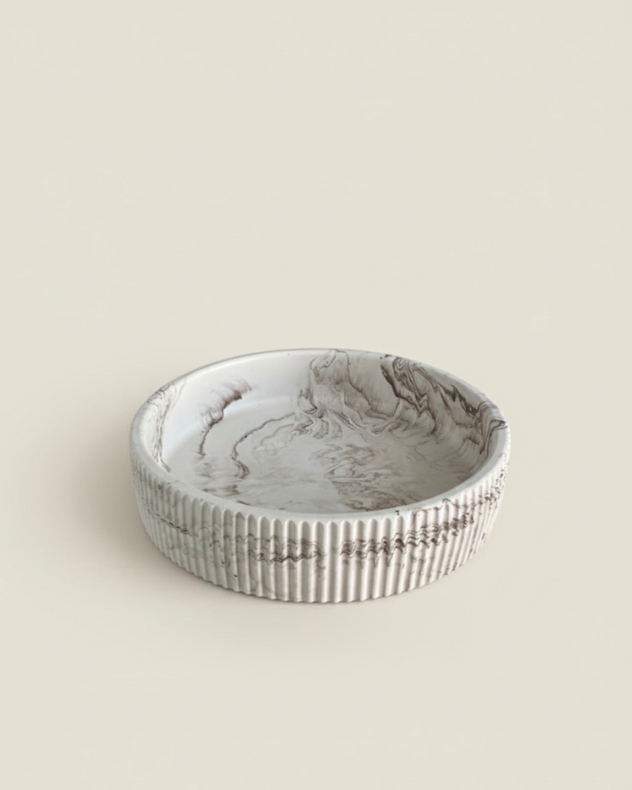 Handmade Marble-Effect Tray