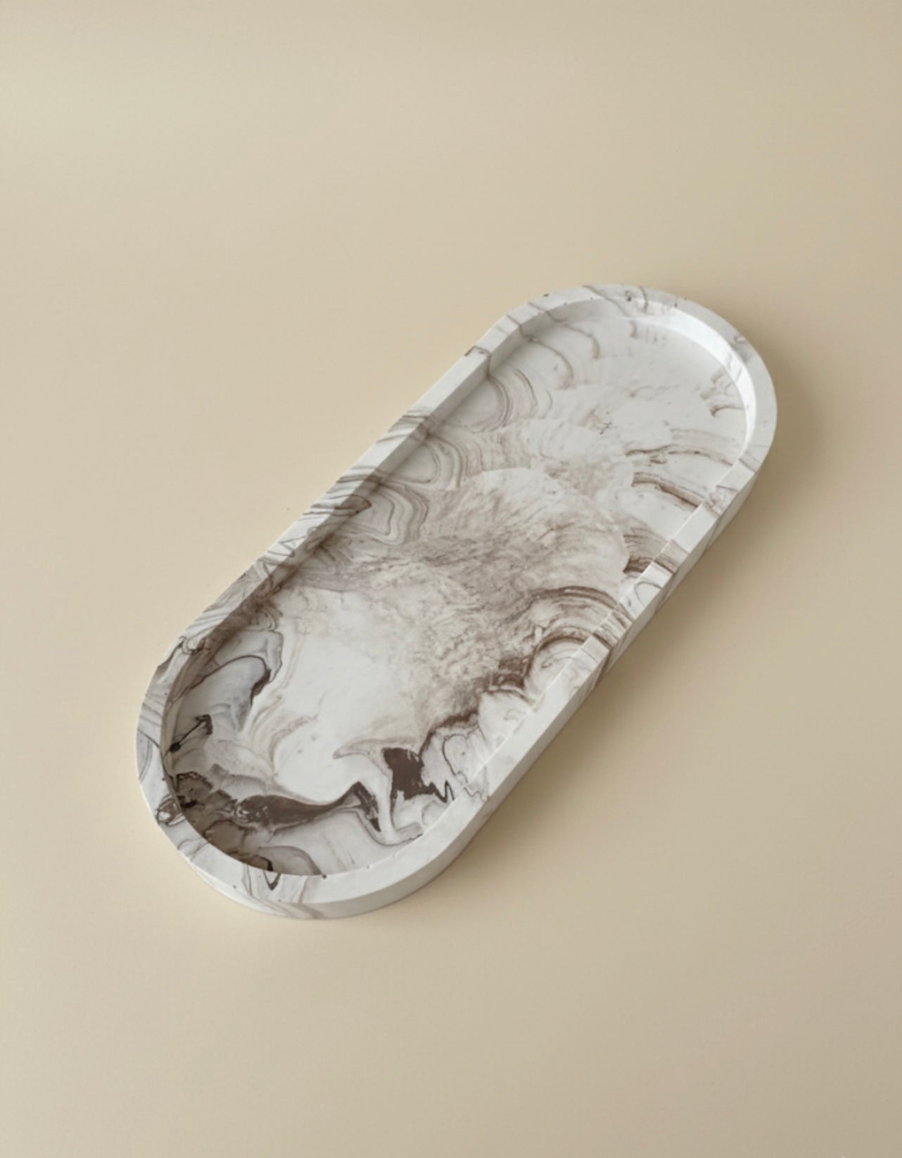 Marble-Effect Jesmonite Tray
